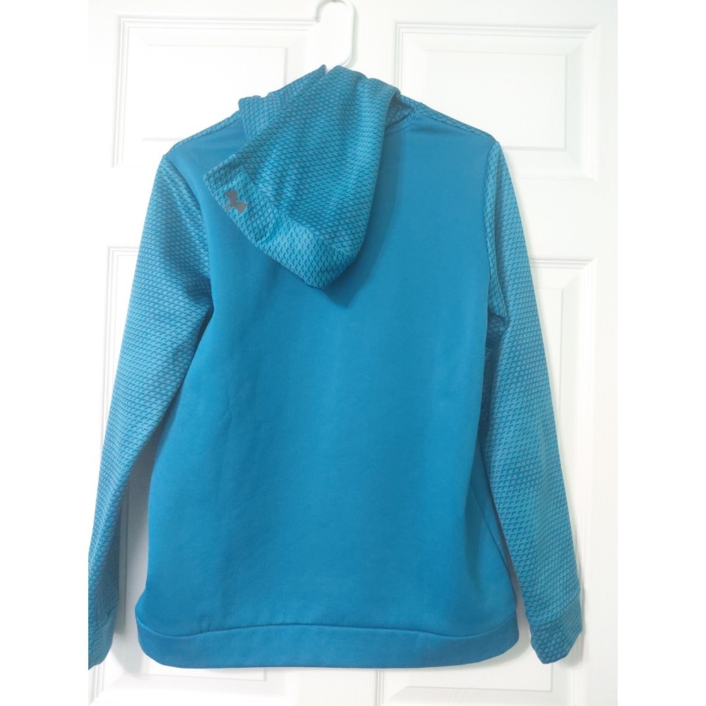 Under Armour Hoddie Mens Blue ColdGear Storm Pullover Sweatshirt YXL Boys - Picture 3 of 13